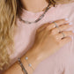 Schakelketting chunky zilverkleurig