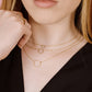 Ketting met open rondje 10mm goudkleurig