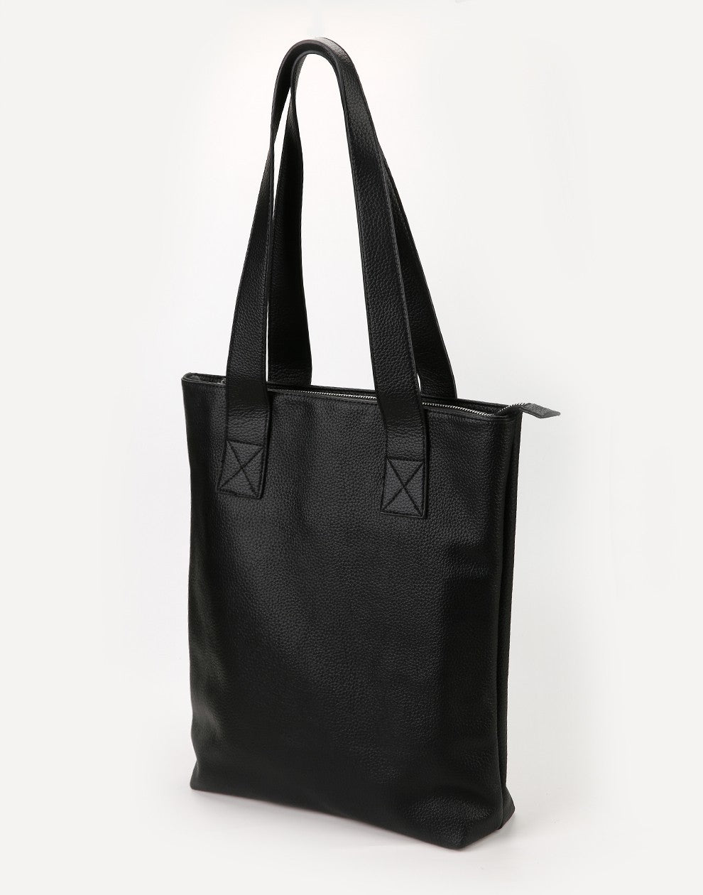Luxe shopper zwart met rits