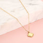 ketting met klaver goudkleurig