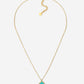 Ketting klaver turquoise