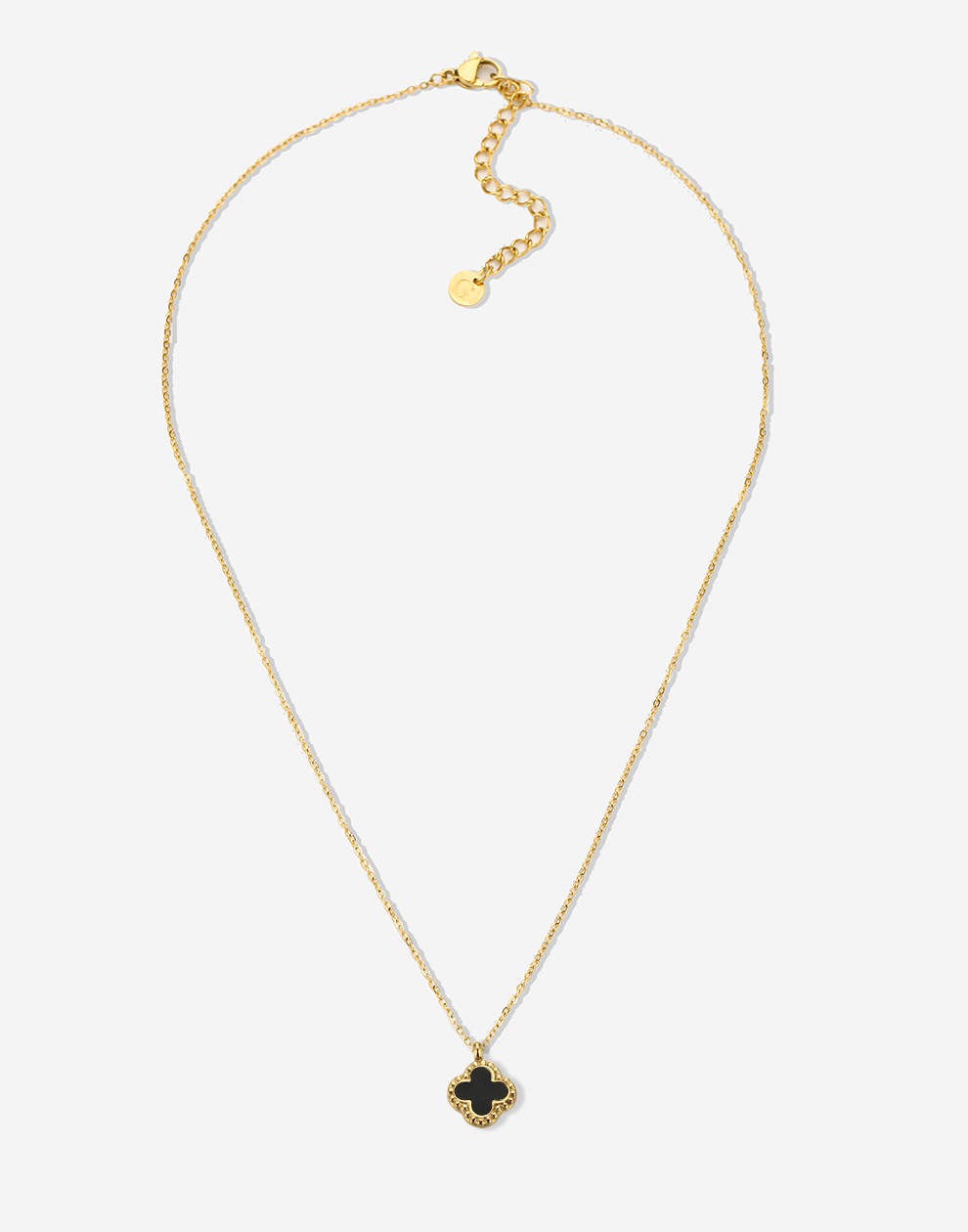 Ketting klaver zwart