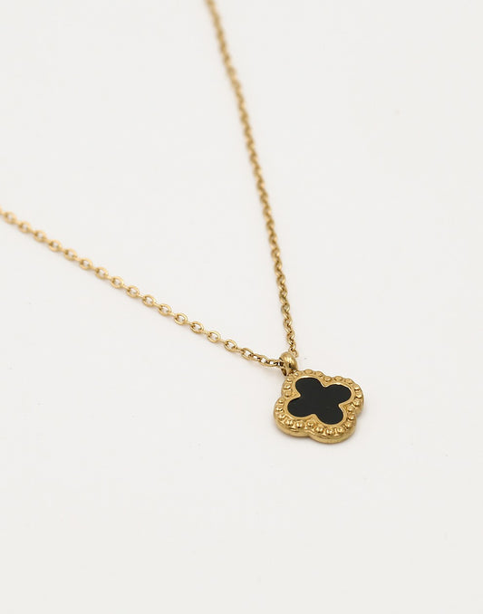Ketting klaver zwart