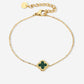 Armband klaver groen