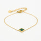 Armband klaver groen