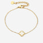 Armband klaver parelmoer