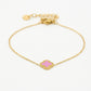 Armband klaver roze