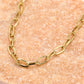 Ketting goudkleurig schakel ovaal