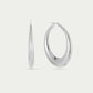 oorringen statement hoops zilverkleurig