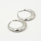 oorringen statement hoops zilverkleurig