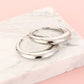 oorringen statement hoops zilverkleurig