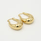 Hoops ovaal chunky xl goudkleurig
