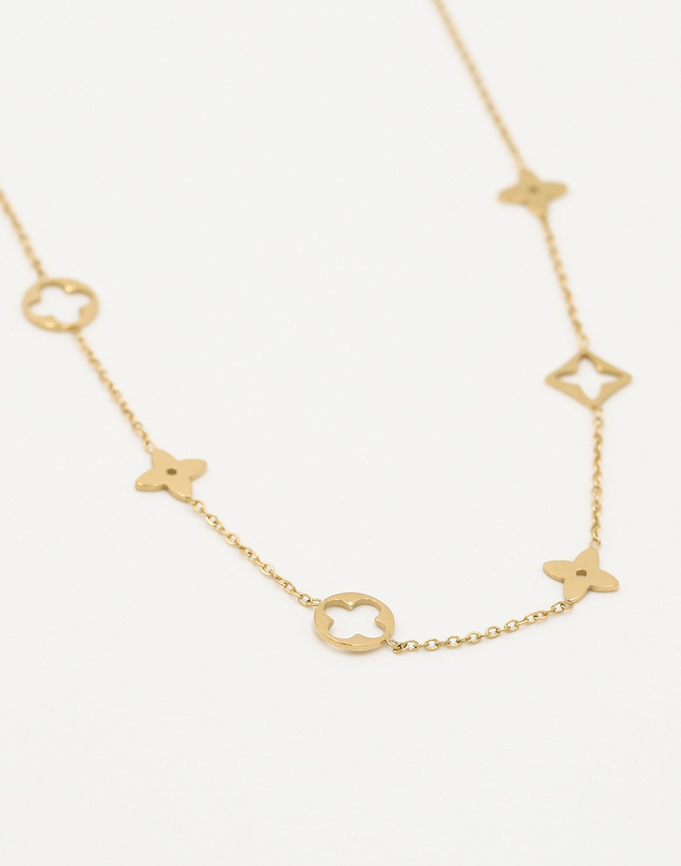 ketting symbolen goudkleurig