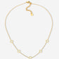 Ketting 5 open klavers goudkleurig
