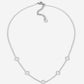 Ketting 5 open klavers zilverkleurig