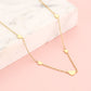 ketting hartjes goudkleurig