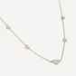 ketting hartjes zilverkleurig