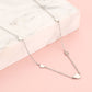 ketting hartjes zilverkleurig