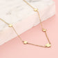 ketting klavertjes goudkleurig