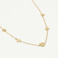 ketting klavertjes goudkleurig