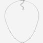 ketting klavertjes zilverkleurig