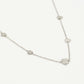 ketting klavertjes zilverkleurig