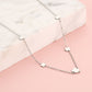 ketting klavertjes zilverkleurig