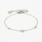 Armband 3 hartjes zilverkleurig