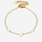 Armband klavers goudkleurig