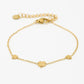 Armband klavers goudkleurig