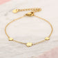 Armband klavers goudkleurig