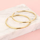 Oorringen hoops goudkleurig 55mm