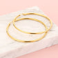 Oorringen hoops goudkleurig 65mm