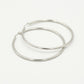 Oorringen hoops zilverkleurig 65mm