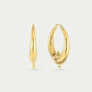 Earrings chunky Bali balls gold-colored