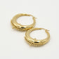 Earrings chunky Bali balls gold-colored