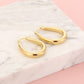 Ovale hoops goudkleurig