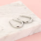 Ovale hoops zilverkleurig