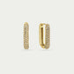 hoops ovaal steentjes goudkleurig