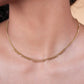 Schakelketting bolletjes goudkleurig