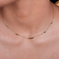 Ketting muntjes mini goudkleurig