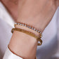 Bangle Z patroon goudkleurig