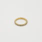Ring met kristal steentjes 2mm