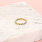 Ring met kristal steentjes 2mm