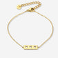 Armband Amsterdamse kruisjes goudkleurig