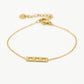 Armband Amsterdamse kruisjes goudkleurig