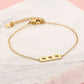 Armband Amsterdamse kruisjes goudkleurig