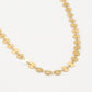 munt pailletten ketting goudkleurig