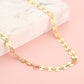 munt pailletten ketting goudkleurig
