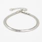 Bracelet double snake and silver-colored balls
